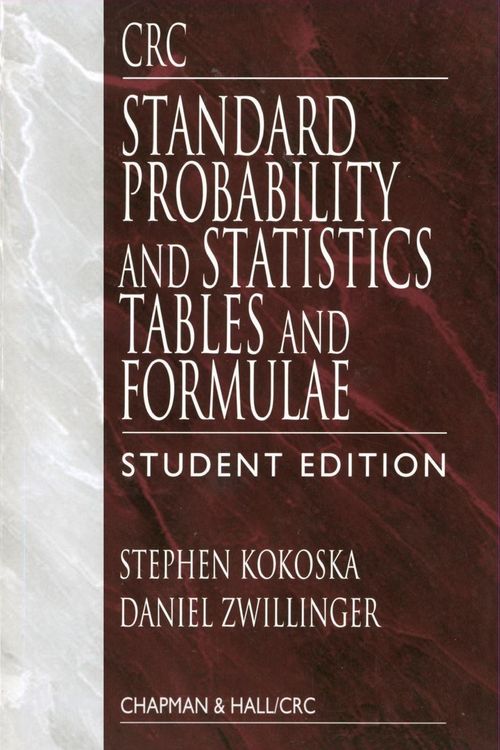 Produktbild: CRC Standard Probability and Statistics Tables and Formulae, Student Edition