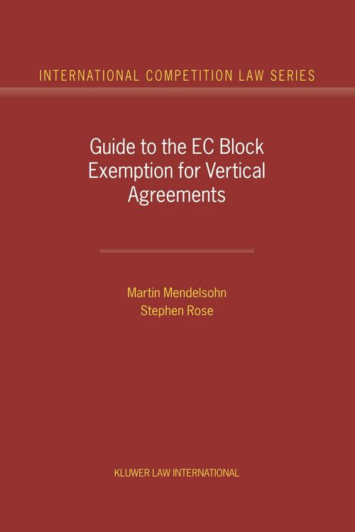 Produktbild: Guide to the EC Block Exemption for Vertical Agreements