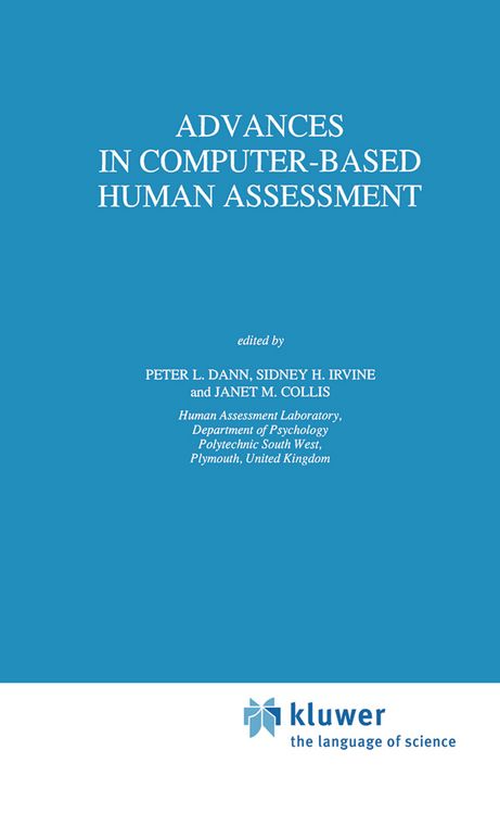 Produktbild: Advances in Computer-Based Human Assessment