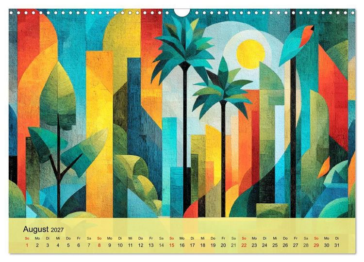 Produktbild: Leuchtender Urwald. Dschungel zwischen Form und Wildnis (Wandkalender 2027 DIN A3 quer), CALVENDO Monatskalender