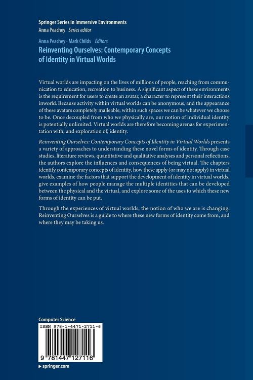 Produktbild: Reinventing Ourselves: Contemporary Concepts of Identity in Virtual Worlds