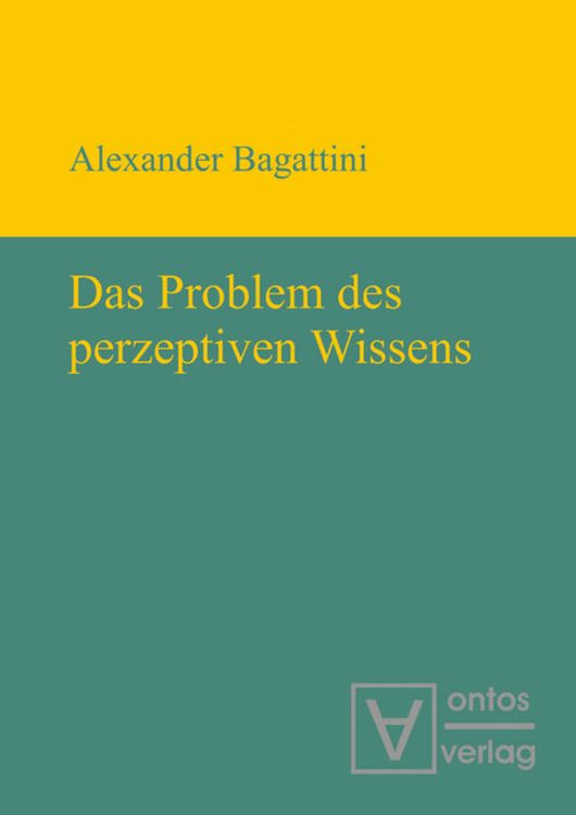Produktbild: Das Problem des perzeptiven Wissens