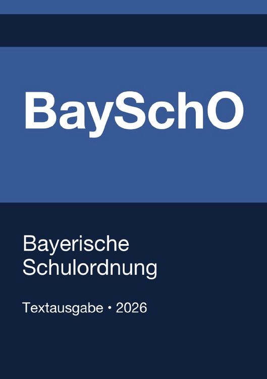 Produktbild: BaySchO - Bayerische Schulordnung 2026