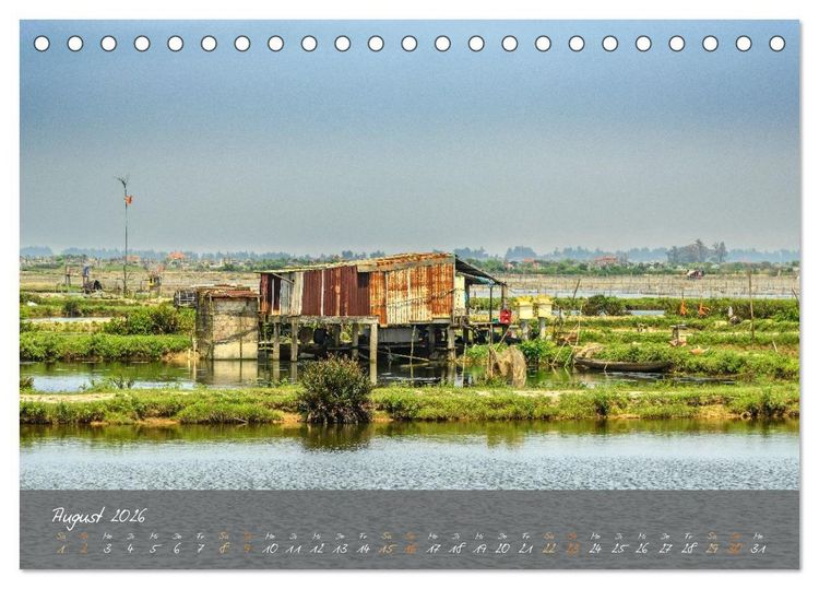 Produktbild: Vietnam von Hanoi bis Phu Quoc Menschen, Landschaften und St&auml;dte (Tischkalender 2026 DIN A5 quer), CALVENDO Monatskalender