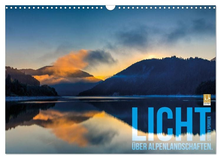 Produktbild: Licht &uuml;ber Alpenlandschaften (Wandkalender 2026 DIN A3 quer), CALVENDO Monatskalender