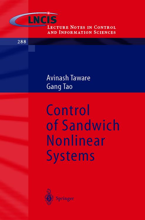 Produktbild: Control of Sandwich Nonlinear Systems