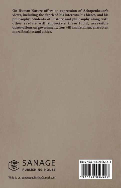 Produktbild: The Essays of Arthur Schopenhauer; On Human Nature