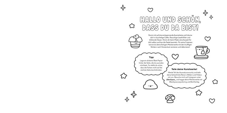 Produktbild: Snuggly Corners &ndash; Cozy Ausmalbuch zum Entspannen und Tr&auml;umen