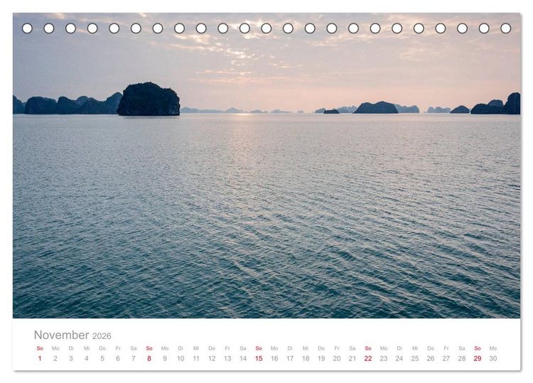 Produktbild: Vietnam - Der Norden (Tischkalender 2026 DIN A5 quer), CALVENDO Monatskalender