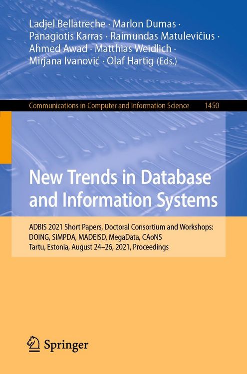 Produktbild: New Trends in Database and Information Systems