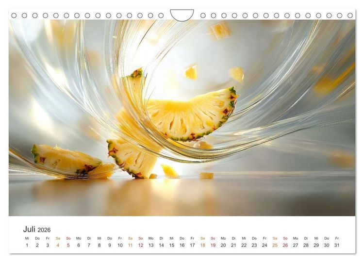 Produktbild: Gartenkalender - Symphonie aus Obst und Fantasie (Wandkalender 2026 DIN A4 quer), CALVENDO Monatskalender