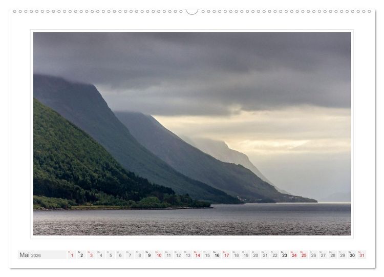 Produktbild: Norwegen. Sognefjord - Aurlandsfjord - Geirangerfjord - Stavanger (Wandkalender 2026 DIN A2 quer), CALVENDO Monatskalender