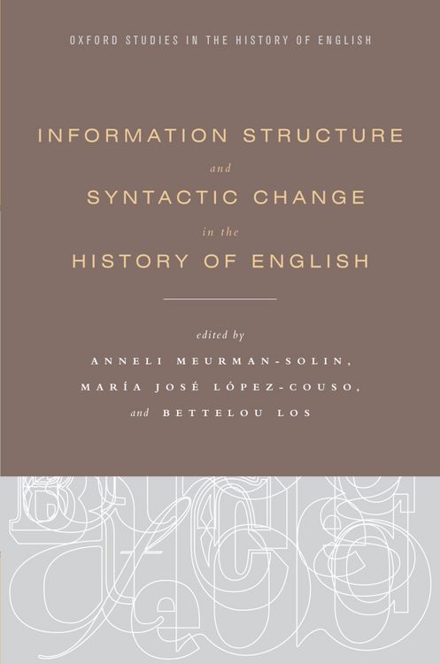 Produktbild: Information Structure and Syntactic Change in the History of English