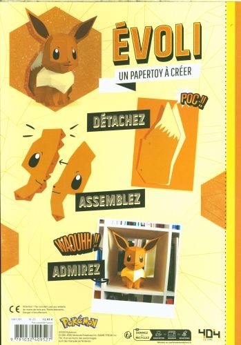 Produktbild: Evoli : Pok&eacute;mon : un papertoy &agrave; cr&eacute;er