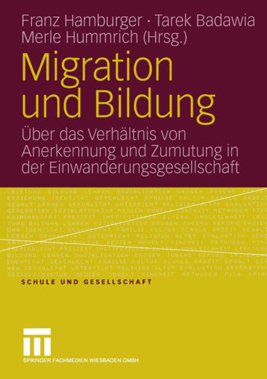 Bild vom Artikel Migration und Bildung vom Autor Franz Hamburger