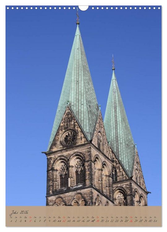 Produktbild: Sch&ouml;ne alte Hansestadt Bremen (Wandkalender 2026 DIN A3 hoch), CALVENDO Monatskalender