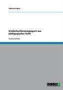 Produktbild: Kinderhochleistungssport aus p&auml;dagogischer Sicht
