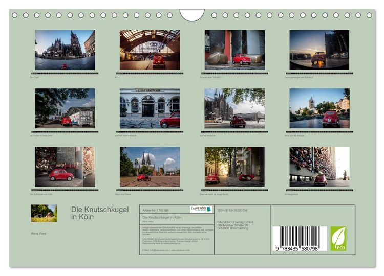 Produktbild: Die Knutschkugel in K&ouml;ln (Wandkalender 2025 DIN A4 quer), CALVENDO Monatskalender