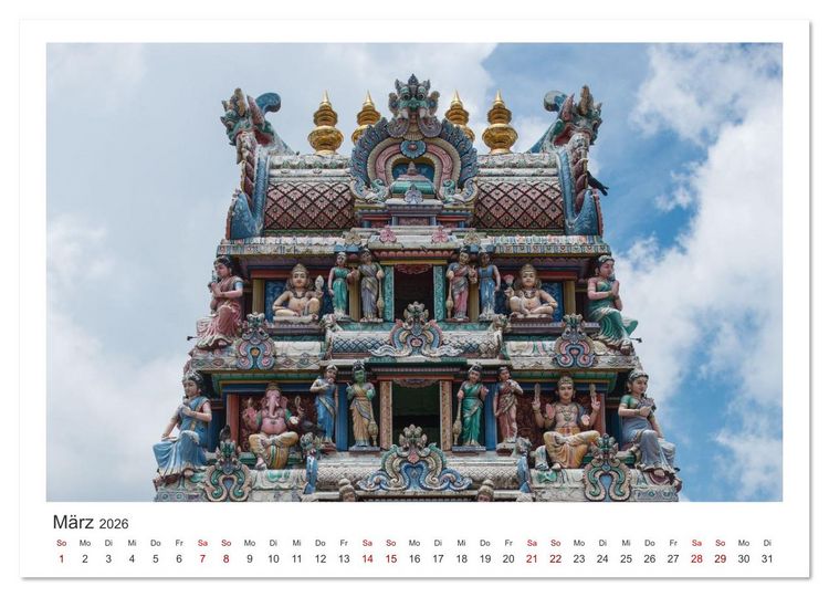 Produktbild: Singapur: Zwischen Wolkenkratzern und Superb&auml;umen (Wandkalender 2026 DIN A3 quer), CALVENDO Monatskalender