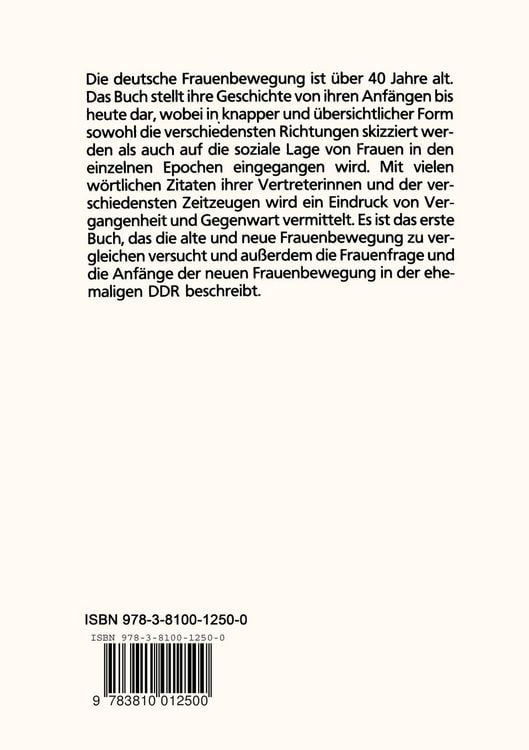 Produktbild: Die Geschichte der Frauenbewegung in Deutschland
