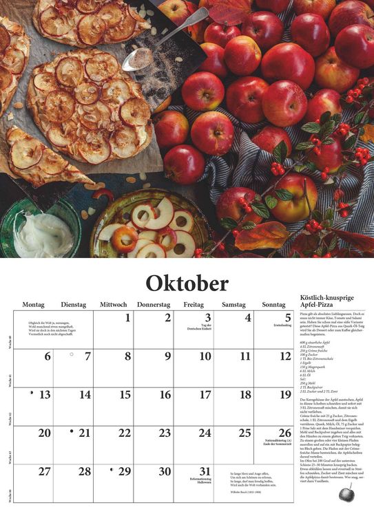 DuMont Küchenkalender 2026 - Broschürenkalender 42x29 Cm Mit Rezepten & Food-Fotos