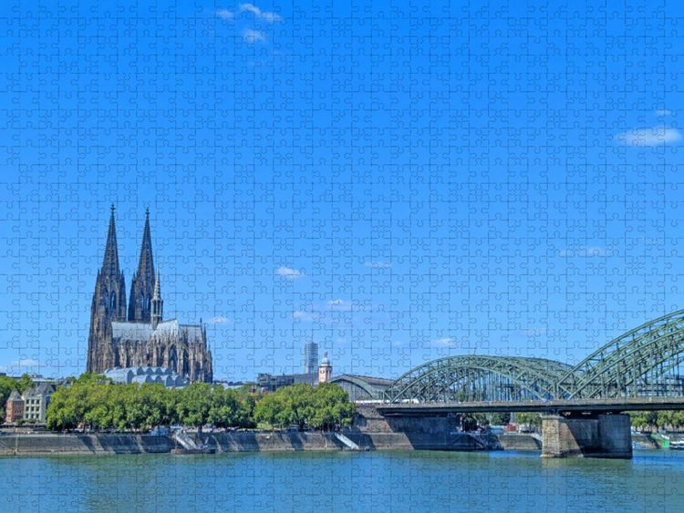 Produktbild: CALVENDO Puzzle Ein Motiv aus dem Kalender K&ouml;ln und D&uuml;sseldorf Stadtmomente am Rhein | 1000 Teile Lege-Gr&ouml;&szlig;e 64x48cm Foto-Puzzle f&uuml;r gl&uuml;ckliche Stunden