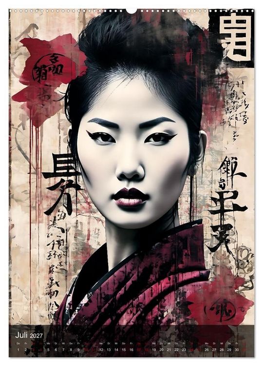 Produktbild: Geisha - Asian Spirit (Wandkalender 2027 DIN A2 hoch), CALVENDO Monatskalender
