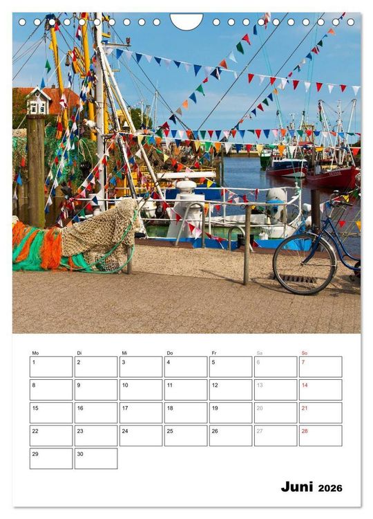 Produktbild: Neuharlingersiel Hafenromantik / Planer (Wandkalender 2026 DIN A4 hoch), CALVENDO Monatskalender