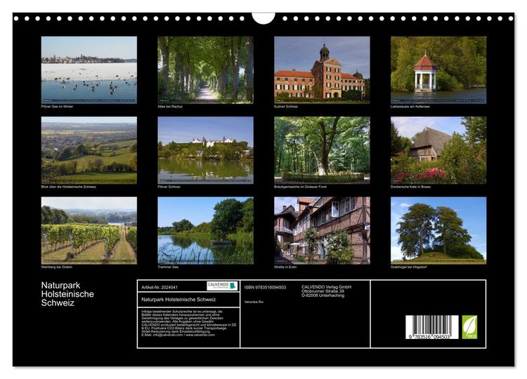 Produktbild: Naturpark Holsteinische Schweiz (Wandkalender 2026 DIN A3 quer), CALVENDO Monatskalender