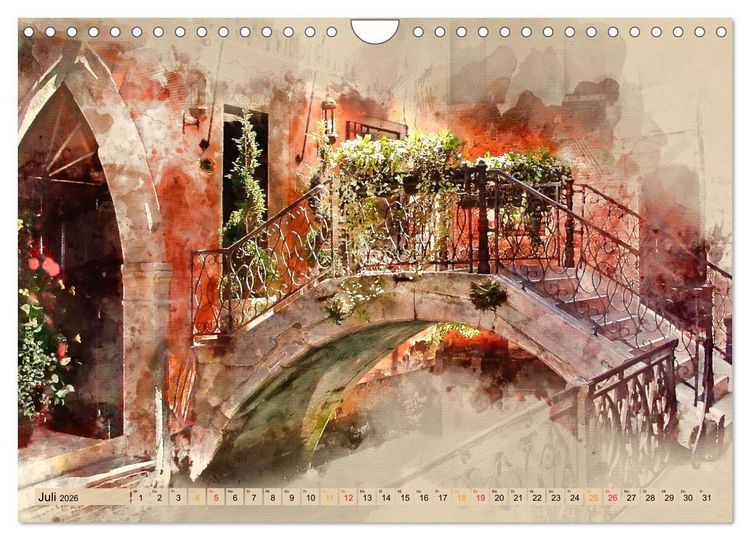Produktbild: Venedig - ganz intim (Wandkalender 2026 DIN A4 quer), CALVENDO Monatskalender