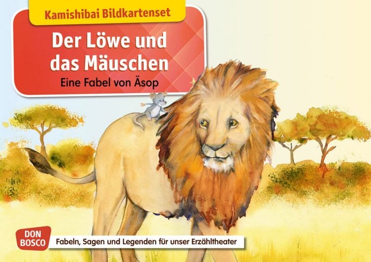 Produktbild: Der L&ouml;we und das M&auml;uschen. Eine Fabel von &Auml;sop. Kamishibai Bildkartenset