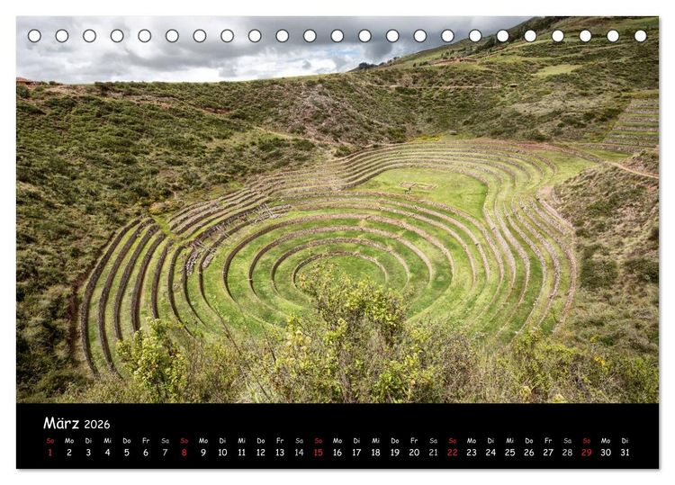 Produktbild: Traumziel Peru (Tischkalender 2026 DIN A5 quer), CALVENDO Monatskalender