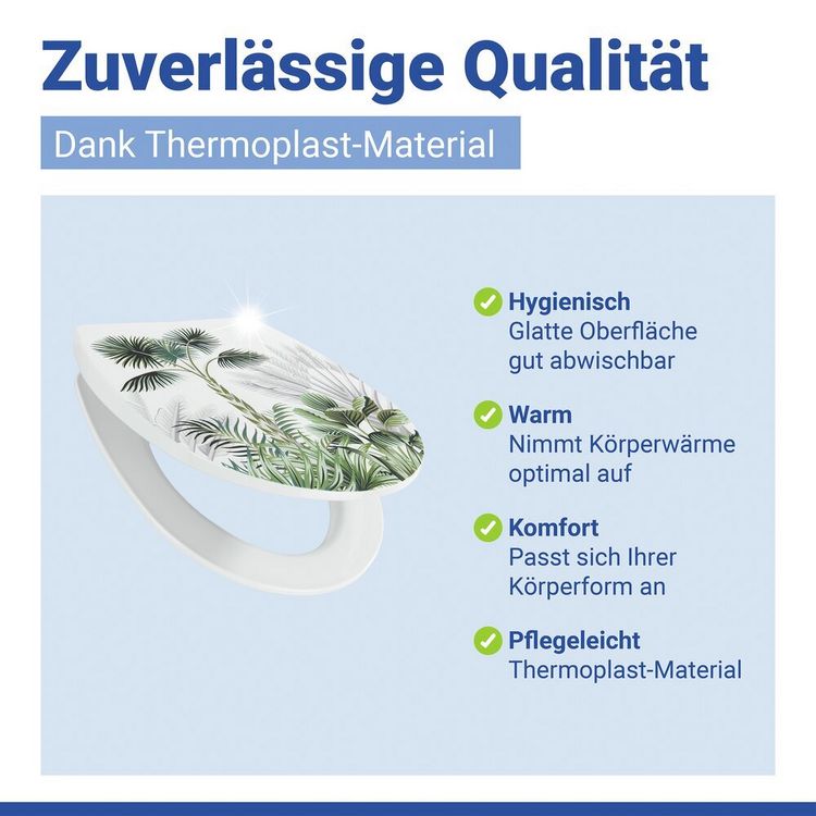 Produktbild: WC-Sitz Mod. Mascali, Toilettensitz mit Absenkautomatik und Relief-Druck