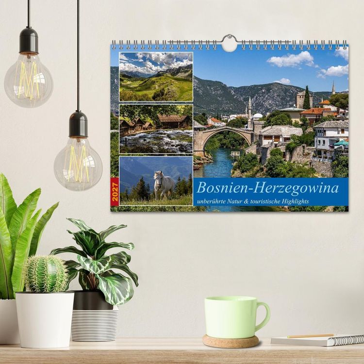 Produktbild: Bosnien-Herzegowina, unber&uuml;hrte Natur und touristische Highlights (Wandkalender 2027 DIN A4 quer), CALVENDO Monatskalender