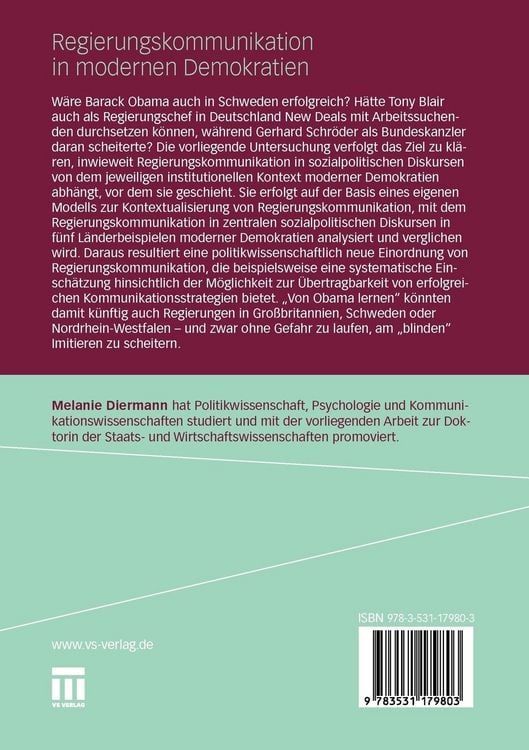 Produktbild: Regierungskommunikation in modernen Demokratien