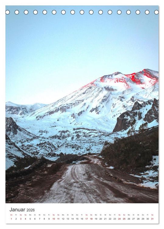 Produktbild: Chile - Ein unentdecktes Paradies. (Tischkalender 2026 DIN A5 hoch), CALVENDO Monatskalender