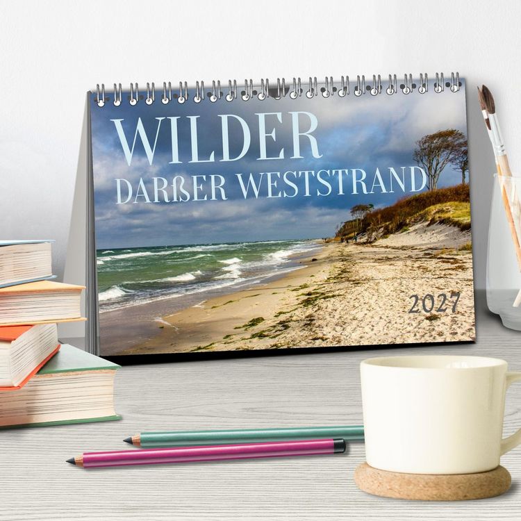 Produktbild: Wilder Dar&szlig;er Weststrand (Tischkalender 2027 DIN A5 quer), CALVENDO Monatskalender