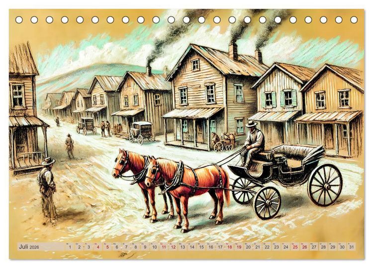 Produktbild: Auf den Spuren des Goldes - Vom Goldrausch am Yukon River (Tischkalender 2026 DIN A5 quer), CALVENDO Monatskalender