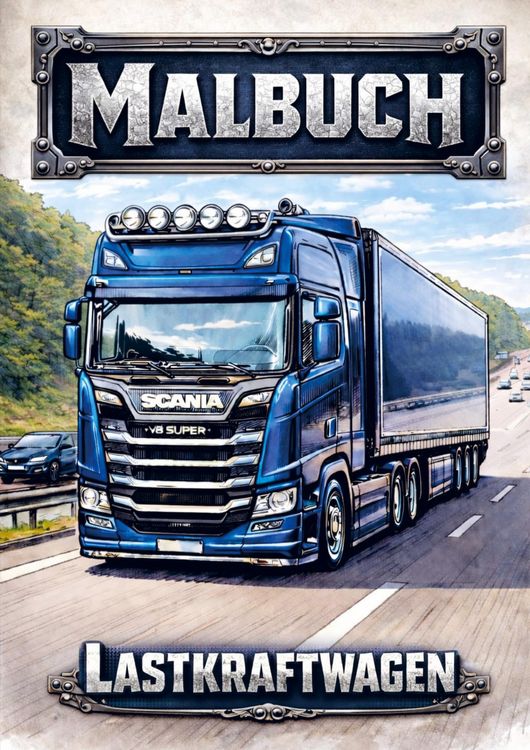 Produktbild: Malbuch, Lastkraftwagen