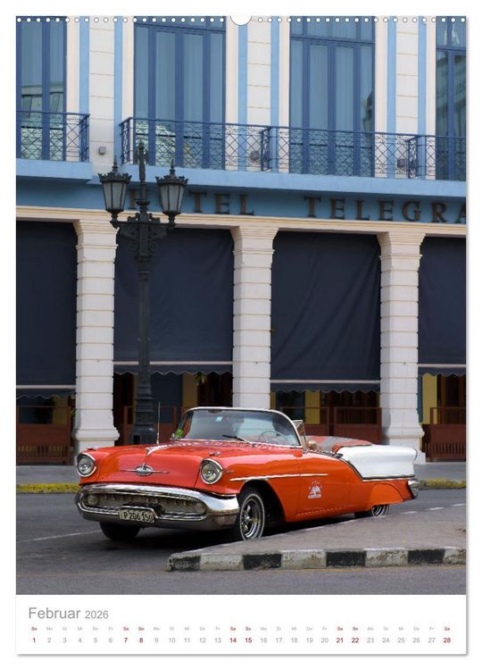 Produktbild: Old Cars of Cuba (Wandkalender 2026 DIN A2 hoch), CALVENDO Monatskalender