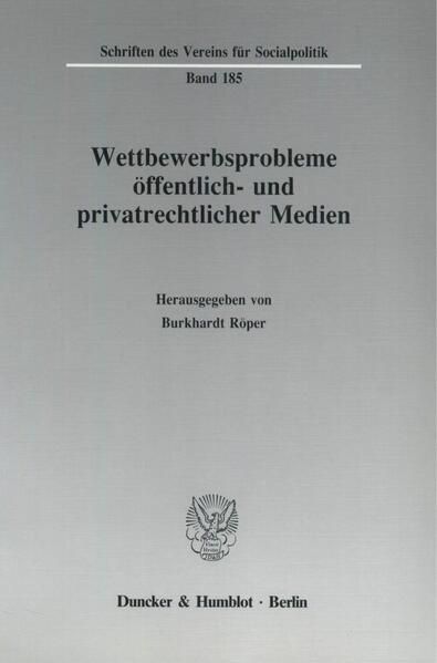 Produktbild: Wettbewerbsprobleme &ouml;ffentlich- und privatrechtlicher Medien.