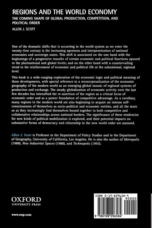 Produktbild: Regions and the World Economy