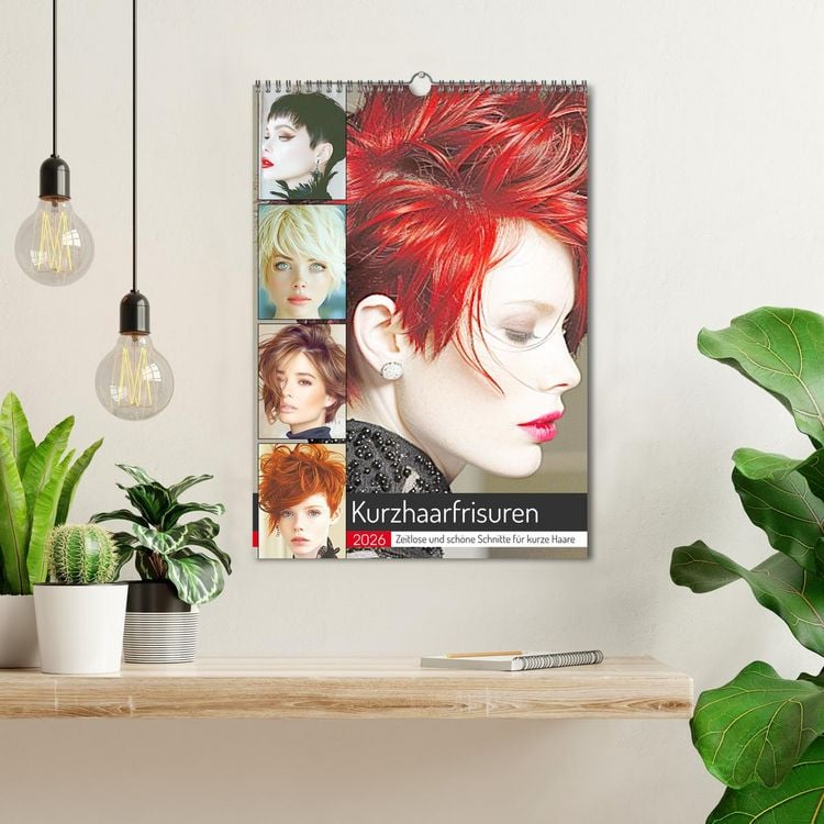 Produktbild: Kurzhaarschnitte. Zeitlose und sch&ouml;ne Schnitte f&uuml;r kurze Haare (Wandkalender 2026 DIN A3 hoch), CALVENDO Monatskalender