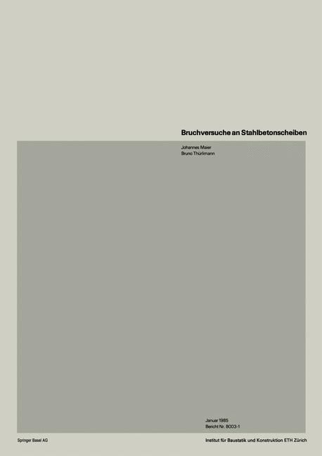 Produktbild: Bruchversuche an Stahlbetonscheiben