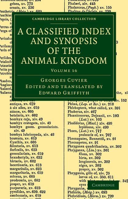 Produktbild: A Classified Index and Synopsis of the Animal Kingdom - Volume 16