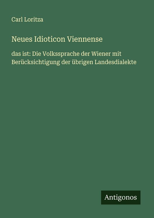 Produktbild: Neues Idioticon Viennense