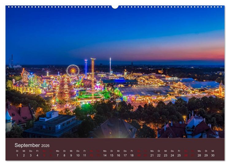 Produktbild: Bezauberndes M&uuml;nchen - Die bayrische Landeshauptstadt und ihr Umland. (Wandkalender 2026 DIN A2 quer), CALVENDO Monatskalender