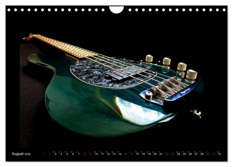 Produktbild: Rockgitarren im Blitzlicht (Wandkalender 2026 DIN A4 quer), CALVENDO Monatskalender