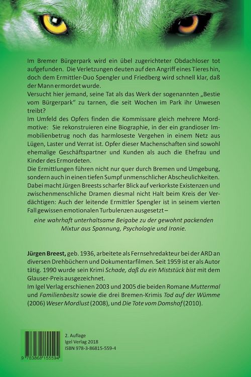 Produktbild: Die Bestie vom B&uuml;rgerpark