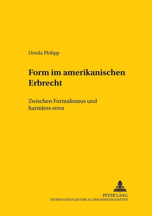 Produktbild: Form im amerikanischen Erbrecht